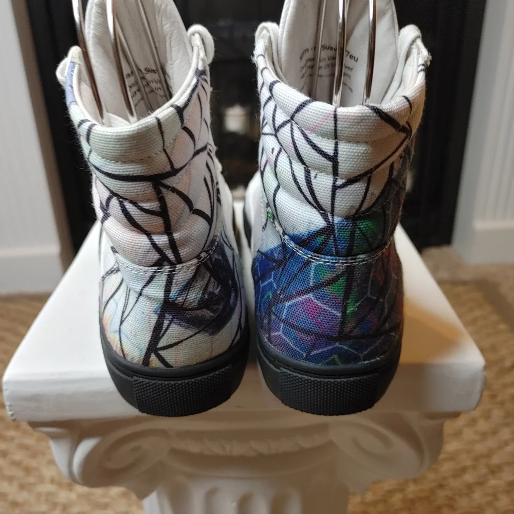 RARE! GLOW IN THE DARK, SIX HUNDRED FOUR PATRICK BRAVO  HI-TOP MEN 5, WOMEN 6.5 - Picture 11 of 16